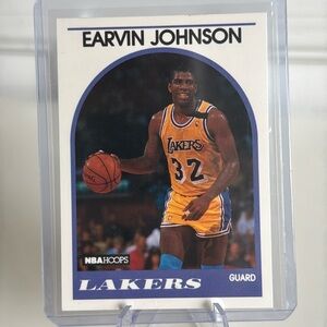1989 Magic (Ervin) Johnson NBA Hoops Card